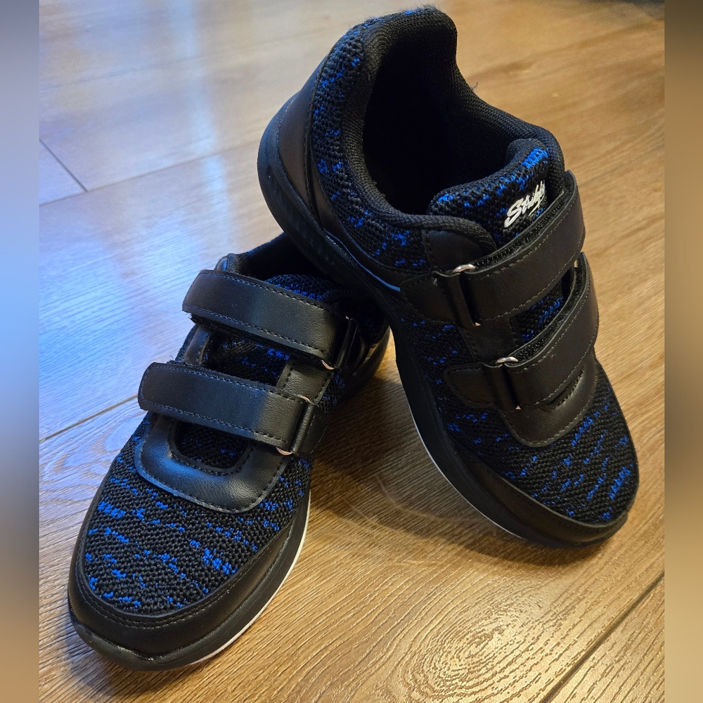 Kids Black and Blue Sneakers